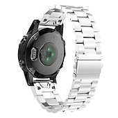 baratos Relógios Garmin-Pulseiras de Relógio para Garmin Fenix 7S / 6S Pro Safira Instinto 2S Descent Mk2S Aço Inoxidável Substituição Alça Ajuste rápido 22mm Banda de metal Pulseira