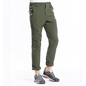 cheap Trousers &amp; Shorts-Men&#039;s Hiking Pants Trousers Summer Outdoor Regular Fit Waterproof Breathable Quick Dry Stretchy Pants / Trousers Bottoms Elastic Waist Dark Grey Black Elastane Camping / Hiking Hunting Fishing M L XL