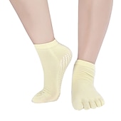 economico Calze da Yoga-1 Paio Calze yoga Calzini antiscivolo da yoga Cinque calzini della punta Per donna Antiscivolo Traspirante Protettivo Viola scuro Azzurro Rosa + giallo Autunno Inverno per Yoga Pilates Danza Bikram