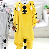 economico Costumi Tutina-Per bambini Animali Costume intero Vestiti Carnevale Gatto Tigre Pigiama a pagliaccetto Pigiama Kigurumi Costume divertente Per Ragazzi e ragazze Carnevale cartone animato