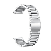 economico Cinturini per orologi Samsung-Cinturino per orologio  per Samsung Watch 3 45mm, Galaxy Wacth 46mm, Gear S3 Classic / Frontier, Gear 2 Neo Live Acciaio inossidabile Sostituzione Cinghia 22mm Lavoro Chiusura classica Polsino