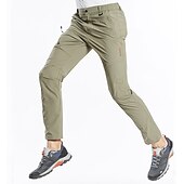 cheap Trousers &amp; Shorts-Men&#039;s Hiking Pants Trousers Summer Outdoor Regular Fit Waterproof Breathable Quick Dry Stretchy Pants / Trousers Bottoms Elastic Waist Dark Grey Black Elastane Camping / Hiking Hunting Fishing M L XL