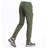 cheap Trousers &amp; Shorts-Men&#039;s Hiking Pants Trousers Summer Outdoor Regular Fit Waterproof Breathable Quick Dry Stretchy Pants / Trousers Bottoms Elastic Waist Dark Grey Black Elastane Camping / Hiking Hunting Fishing M L XL
