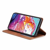 abordables Coques Samsung-téléphone Coque Pour Samsung Galaxy S24 A6 (2018) A8 2018 A10 A30 A50 M10 A20 A40 A90 Coque Intégrale Étui en cuir Etui folio Clapet Portefeuille Porte Carte Couleur Pleine TPU faux cuir