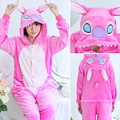cheap Kigurumi Pajamas-Adults&#039; Animal Cosplay Costume Party Costume Costume Cartoon Blue Monster Onesie Pajamas Kigurumi Pajamas Charm Chic &amp; Modern Funny Costume For Couple&#039;s Women Men Carnival Cartoon
