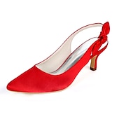 abordables Officiel-Escarpins blancs à bout pointu et bride arrière avec nœud papillon pour femme - chaussures de mariée et de mariage élégantes