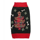 voordelige Voor Huisdieren-hond trui kerst kostuum puppy kleding kerst kerst hondenkleding puppy kleding hond outfits grijs kostuum voor meisje en jongen hond acrylvezels xxs