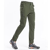 cheap Trousers &amp; Shorts-Men&#039;s Hiking Pants Trousers Summer Outdoor Regular Fit Waterproof Breathable Quick Dry Stretchy Pants / Trousers Bottoms Elastic Waist Dark Grey Black Elastane Camping / Hiking Hunting Fishing M L XL