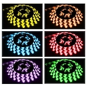 baratos Controlo Remoto-10m 32.8ft led strip light conjuntos de luz regulável rgb mudança de cor 600 leds 5050 smd controle remoto ip44 para decoração de festa em casa diy