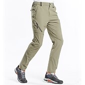 cheap Trousers &amp; Shorts-Men&#039;s Hiking Pants Trousers Summer Outdoor Regular Fit Waterproof Breathable Quick Dry Stretchy Pants / Trousers Bottoms Elastic Waist Dark Grey Black Elastane Camping / Hiking Hunting Fishing M L XL