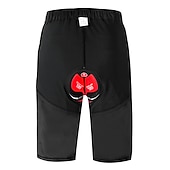 voordelige Heren Shorts, Panty&#039;s &amp; Broeken-WOSAWE Voor heren MTB shorts Wielrenshorts Fietsen Gewatteerde shorts MTB shorts Ruim Passend Bergracen Wegwielrennen Sport 3D-pad Fietsen Ademend Anatomisch ontwerp Zwart Groen Siliconen Kleding