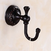 cheap Robe Hooks-Robe Hook Carved Antique Brass for Bathroom Wall Mounted Electroplated Hook 1PC