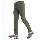 cheap Trousers &amp; Shorts-Men&#039;s Hiking Pants Trousers Summer Outdoor Regular Fit Waterproof Breathable Quick Dry Stretchy Pants / Trousers Bottoms Elastic Waist Dark Grey Black Elastane Camping / Hiking Hunting Fishing M L XL