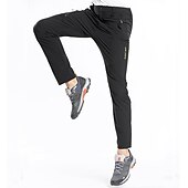 cheap Trousers &amp; Shorts-Men&#039;s Hiking Pants Trousers Summer Outdoor Regular Fit Waterproof Breathable Quick Dry Stretchy Pants / Trousers Bottoms Elastic Waist Dark Grey Black Elastane Camping / Hiking Hunting Fishing M L XL