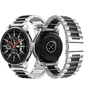 billige Samsung klokkebånd-Klokkerem til Samsung Watch 3 45mm, Galaxy Wacth 46mm, Gear S3 Classic / Frontier, Gear 2 Neo Live Rustfritt stål Erstatning Stropp 22mm Armbånd