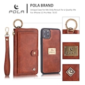 abordables Carcasas iPhone-teléfono Funda Para iPhone 16 iPhone 15 Pro Max Plus iPhone 14 13 12 11 Pro Max Mini X XR XS Max 8 7 Plus Tarjetas billetera Desmontable Magnética Protector de cuerpo completo Retro piel genuina