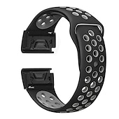 abordables Correas de reloj Garmin-Ver Banda para Garmin Enfoque S62 MARQ Descent G1 Aproximación S60 Fenix 7 Sapphire Solar / 6 Pro / 5 Plus Silicona Reemplazo Correa Ajuste rápido 22 mm Transpirable Correa Deportiva Pulsera