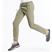 cheap Trousers &amp; Shorts-Men&#039;s Hiking Pants Trousers Summer Outdoor Regular Fit Waterproof Breathable Quick Dry Stretchy Pants / Trousers Bottoms Elastic Waist Dark Grey Black Elastane Camping / Hiking Hunting Fishing M L XL