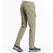 cheap Trousers &amp; Shorts-Men&#039;s Hiking Pants Trousers Summer Outdoor Regular Fit Waterproof Breathable Quick Dry Stretchy Pants / Trousers Bottoms Elastic Waist Dark Grey Black Elastane Camping / Hiking Hunting Fishing M L XL