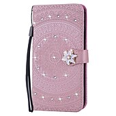 economico Altre cover per cellulari-telefono Custodia Per Huawei P30/P30 Pro P20 P20 Pro Porta carte di credito Decorazioni in rilievo Fantasia / disegno Flip magnetico Glitterato pelle sintetica