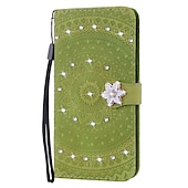 economico Altre cover per cellulari-telefono Custodia Per Huawei P30/P30 Pro P20 P20 Pro Porta carte di credito Decorazioni in rilievo Fantasia / disegno Flip magnetico Glitterato pelle sintetica