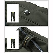 cheap Trousers &amp; Shorts-Men&#039;s Hiking Pants Trousers Summer Outdoor Regular Fit Waterproof Breathable Quick Dry Stretchy Pants / Trousers Bottoms Elastic Waist Dark Grey Black Elastane Camping / Hiking Hunting Fishing M L XL