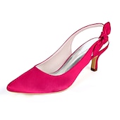 abordables Officiel-Escarpins blancs à bout pointu et bride arrière avec nœud papillon pour femme - chaussures de mariée et de mariage élégantes