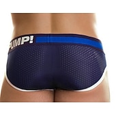 cheap Men&#039;s Briefs Underwear-Men&#039;s 1pack Seamless Panty Stripe N / A Solid Colored Normal Light Blue White