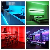 economico Controllo a distanza-Strisce led 10m (2 * 5m) luci rgb tiktok 2835 strisce 600led illuminazione cambia colore cambiando con 44 tasti telecomando ir ideale per home cucina tv natale luci posteriori dc 12v