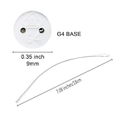 voordelige Lampvoeten &amp; Connectoren-g4 led-lampvoet halogeen mr11 basis ceremische lamphouder socket miniatuur bi-pin base socket halogeen gloeilamp led socket keramische body lamphouder 10-pack
