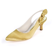abordables Officiel-Escarpins blancs à bout pointu et bride arrière avec nœud papillon pour femme - chaussures de mariée et de mariage élégantes