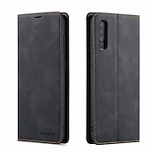 abordables Coques Samsung-téléphone Coque Pour Samsung Galaxy S24 A6 (2018) A8 2018 A10 A30 A50 M10 A20 A40 A90 Coque Intégrale Étui en cuir Etui folio Clapet Portefeuille Porte Carte Couleur Pleine TPU faux cuir