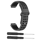 זול רצועות שעונים של Garmin-צפו בנד ל גרמין Forerunner 220/230/235/620/630/735XT Approach S20 / S6 / S5 סיליקון רך תַחֲלִיף רצועה עם כלי ההסרה מתכוונן רצועת ספורט צמיד