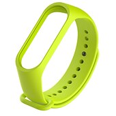 billiga Andra klockband-Smart Watch-band för Xiaomi Mi Band 3 Xiaomi Mi Band 4 Silikon Smart klocka Rem Mjuk Andningsfunktion Läderloop Ersättning Armband