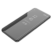 cheap iPhone Cases-Phone Case For iPhone 16 iPhone 15 Pro Max Plus iPhone 14 13 12 11 Pro Max Mini X XR XS Max 8 7 Plus Clear View Window Flip Cover with Stand Holder Auto Sleep Wake Mirror Plating PU Leather
