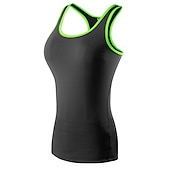 baratos Yoga Tops-Mulheres Regata de Corrida Regata Modeladora Costas Nadador Sem Manga Camada de base Atlético Elastano Respirável Secagem Rápida Treino de Ginástica Corrida Cooper Roupa de esporte Roupas Esportivas