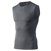 abordables Maillots Hombre-Hombre Camiseta sin mangas de gimnasio Camiseta sin Mangas de Compresión Sin Mangas Capa base Deportivo Otoño Poliéster Elastán Secado rápido Reductor del Sudor Entrenamiento de gimnasio Baloncesto
