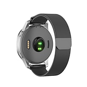 お買い得  ガーミン時計バンド-時計バンド のために ガーミン Forerunner 255S Music Venu 2S Vivoactive 4S Vivomove 3S ステンレス 置換 ストラップ 18mm 調整可 ミレネーゼループ リストバンド