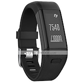 رخيصةأون عصابات ساعات Garmin-حزام إلى جارمين vivosmart HR+ / Approach X10 / X40 سيليكون إستبدال حزام مطاط قابل للتعديل متنفس عصابة الرياضة معصمه