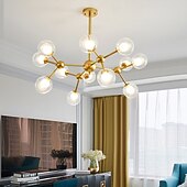 levne Design Sputnik-90 cm čtvercový designový lustr kovový průmyslový lakovaný povrch v moderním severském stylu 220-240v