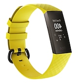 abordables Correas de reloj Fitbit-Ver Banda para Fitbit Charge 4 / Charge 3 / Charge 3 SE Silicona Reemplazo Correa Suave Ajustable Transpirable Correa Deportiva Pulsera