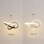 economico Luci Isola cucina-22cm 1-luce 15w mini lampada a sospensione led lampada ambiente alluminio nero bianco verniciato per soggiorno camera da letto sala da pranzo bianco caldo / bianco