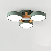 cheap Ceiling Lights-3-Light Nordic Living Room Lamp Dining Room Lamp Modern Hall Lamp Led Creative Personality Bedroom Lamp Wooden Ceiling Light