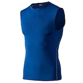 abordables Maillots Hombre-Hombre Camiseta sin mangas de gimnasio Camiseta sin Mangas de Compresión Sin Mangas Capa base Deportivo Otoño Poliéster Elastán Secado rápido Reductor del Sudor Entrenamiento de gimnasio Baloncesto