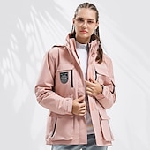 economico giacca attiva-piumino da donna escursionismo giacche 3-in-1 giacca da sci inverno esterno termico caldo impermeabile antivento leggero giacca invernale capispalla soprabito campeggio caccia pesca rosa bianco sporco arancione