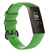 abordables Correas de reloj Fitbit-Ver Banda para Fitbit Charge 4 / Charge 3 / Charge 3 SE Silicona Reemplazo Correa Suave Ajustable Transpirable Correa Deportiva Pulsera
