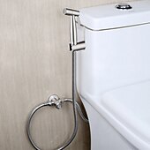 cheap Bidet Faucets-Handheld Bidet Toilet Sprayer, Stainless Steel Bathroom Cleaning Accessories Shower Head Hose for Personal Hygiene,Pet Bath,Cloth Diaper,Mop Pool,Washing Mac