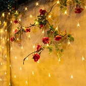 cheap Plug String Lights-1.5x1.5M LED Net Lights, Waterproof Outdoor String Lights, Multi-color Fairy Curtain Lights for Christmas, Wedding, Garden and Holiday Decoration