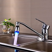 お買い得  水栓ノズル-ledライト 色が変わる蛇口 モノクロの蛇口 口の蛇口 水噴出口