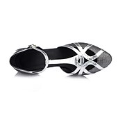 economico Scarpe da ballo di sala e danza moderna-Per donna Liscio Scarpe per danza moderna Prestazioni Addestramento Feste Tacchi A fantasia Tacco spesso Con cinturino a T Argento Nero Oro